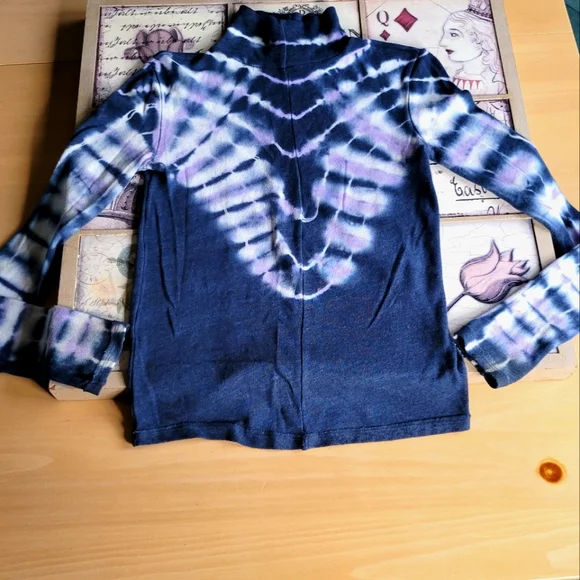 Free People Tie Dye Long Sleeve Mock Neck Top - Picture 5 of 9
